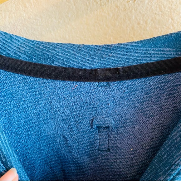 Lululemon Drysense Training Shirt Marble Map Jacquard Blue Borealis Soft Denim - Picture 5 of 7